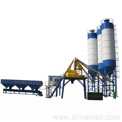 HZS25 small concrete batching plant cement mixing plant